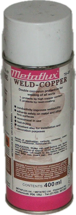 Metaflux Weld Copper Spray Aerosol 400ml