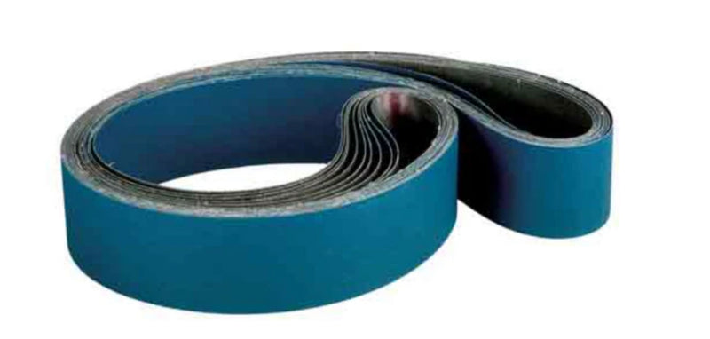 CIBO Linishing Belt 2000 x 100mm Wide Grit P120 Blue Zirconia