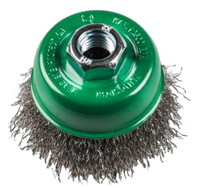 Klingspor BT 600 W Wire Brush 80mm Dia. x M14 Crimp Cup Stainless Steel (358326)