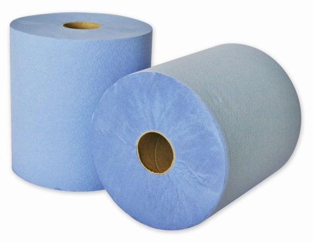 Paper Towel Blue Roll 2 Ply 1000 Sheet (x 2)