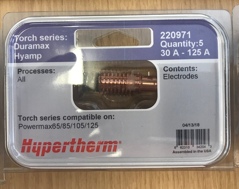 Hypertherm Genuine 220971 Duramax Mechanized Electrode