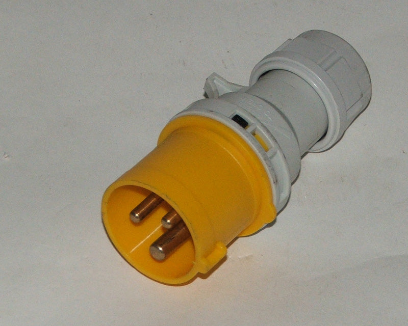 Plug 110V 3 Pin 16A Yellow Gw110/16/3P
