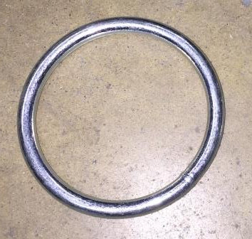 Curtain Solid Steel O Ring 75mm Heavy Duty Galvanised