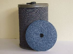 SAIT Abrasive Disc 100mm x 16mm P120 Grit SD-D-AZ Aluminium Zirconia Blue