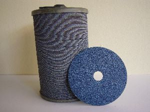 SAIT Abrasive Disc 180mm x 22mm P50 Grit SD-D-AZ Aluminium Zirconia Blue