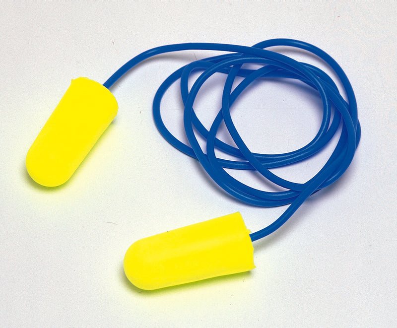 Ear Plugs With Cord Yellow