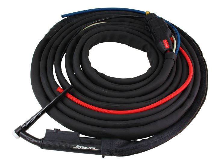CK-230 Flex Head TIG Torch Style WP-20 4 Mtr Switched And Zipper Cover Superflex Cables