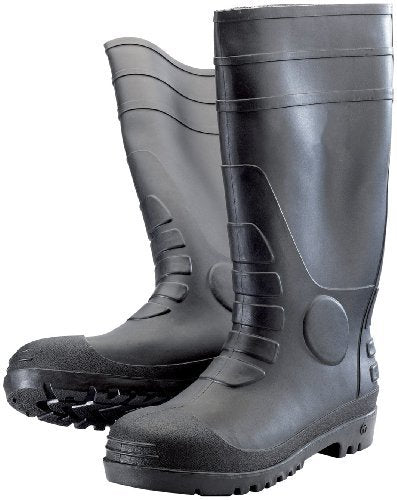 Wellington Boots Black Steel Toe Size 07 (N/A)