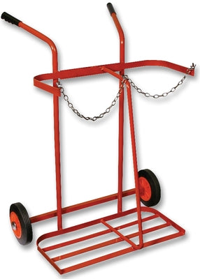 Double Cylinder Trolley Oxy/Propane 200 mm Wheels Hard Rubber