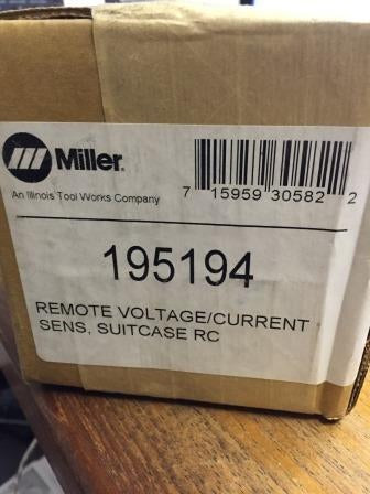 ITW Miller 195194 Remote Voltage Current Sensor MIG Suitcase RC