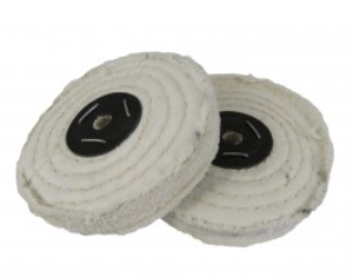 CIBO Polishing Mop Wheel Stitched Cotton 100mm x 12.5mm x 10mm Hole PLG/W/100X1