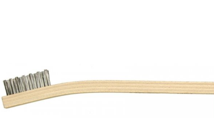 Wire Hand Brush Stainless Steel Hockey Stick Wood Handle