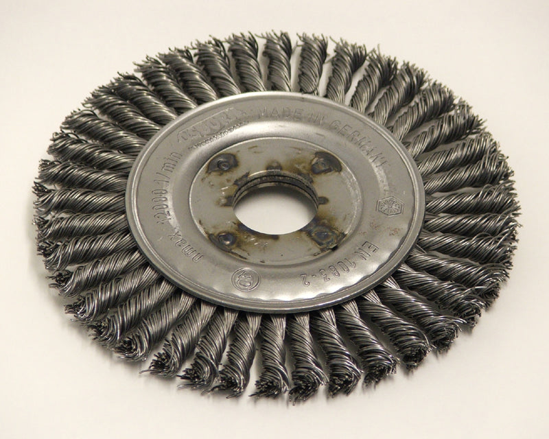 Wire Brush 115mm Dia. x 22mm Hole Pipeline 6mm Wide 99022128