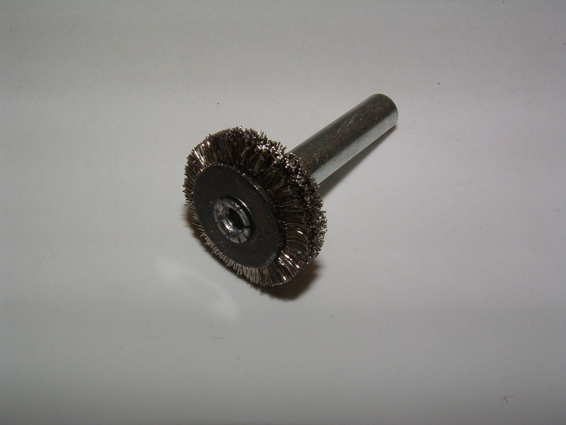 Wire Brush Spindle Mounted Stainless Steel 20mm Dia. 6mm Shaft 95324320