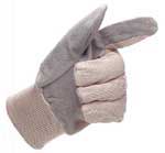 Glove Cotton Chrome Leather Palm Size 8.5