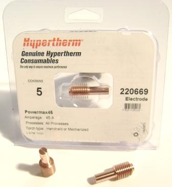 Hypertherm Genuine 220669 Plasma PowerMax 45 Electrode