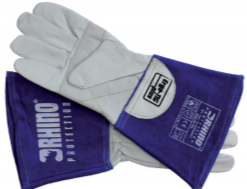 Welders TIG Gauntlet/Glove Rhino Ergo TIG (+) Blue Size 10