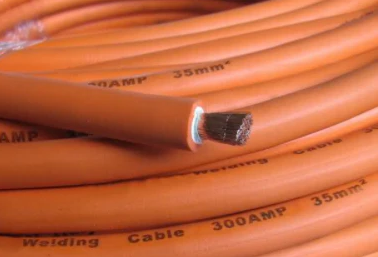 ACDC #2 AWG Highly Flexible Welding Whip Cable – 50ft, Orange, 600V, USA Made EPDM
