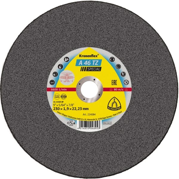 Klingspor Cutting Disc 125 x 1.6 x 22mm Flat A46TZ Special 187171