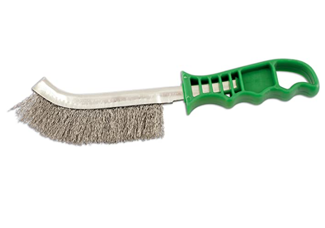 Phoenix Stainless Steel Wire Hand Brush Green/Red Plastic Handle