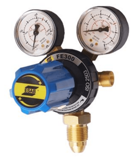 ESAB FS0700017205 S/S Oxygen Gas Regulator 10 Bar Vertical Entry Twin Gauge  [7015]