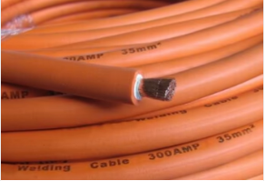 Metre Copper Welding Cable 25mm Sq. Orange Double Insulated (230A)
