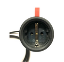 16A 3 Pin Plug to EU Schuko Socket 2 pin 230V Adaptor Cable 1 Mtr  [15631]