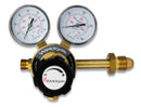 Regulator Single Stage 10 Bar Oxygen Side Entry Twin Gauge [4321]