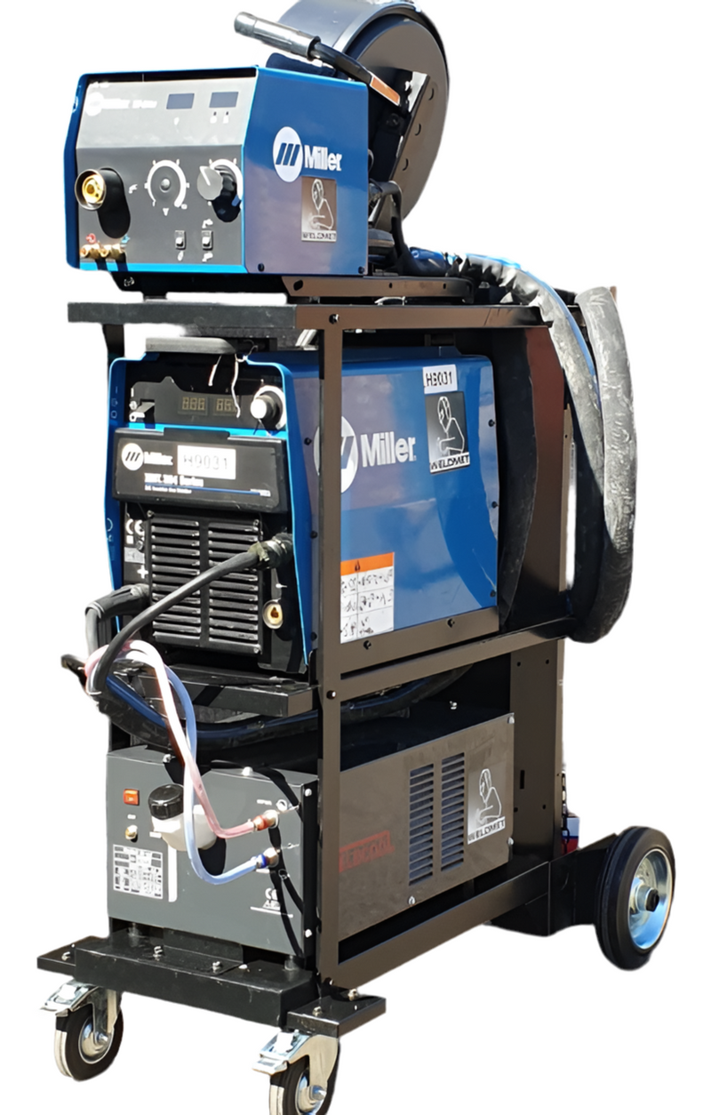 Hire Miller MIG Water Cooled XMT304 CC/CV Multi Purpose Inverter 400A Weld Set 415V