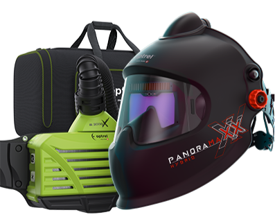 Optrel 4550.680 Panoramaxx Hybrid Black Helmet Laser Welding PAPR RTW [9983]