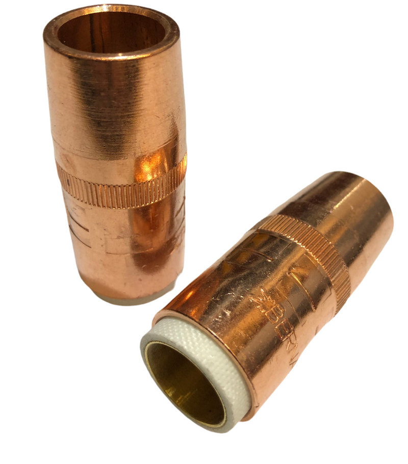 ITW Bernard N-5814C 5/8 x 1/4 Recess Copper Nozzle Tapered Centerfire 16mm Dia Air Cooled 400A [6660]