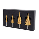 HMT 505020-SET2 VersaDrive Step Drill Bit Set: 12, 22, 30, 40mm [8615]