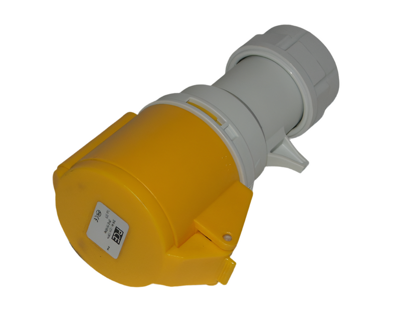 Socket 110V 3 Pin 32A Yellow Gw110/32/3C