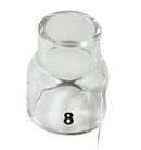EDGE GL920-P8 12.5mm Dia. Glass Pyrex Gas Cup TIG 20 [9428]