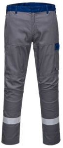 Bizflame FR06 Ultra Two Tone Trousers Grey XX-Large Waist 44"  [97471]