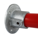 Curtain Frame Galvanised Steel Wall Bracket 48mm ID 4 Holes [7156]