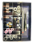 Weldcraft Style TIG Gas Lens Kit with Clear Pyrex Cups WP9/20 (Production) [9780]