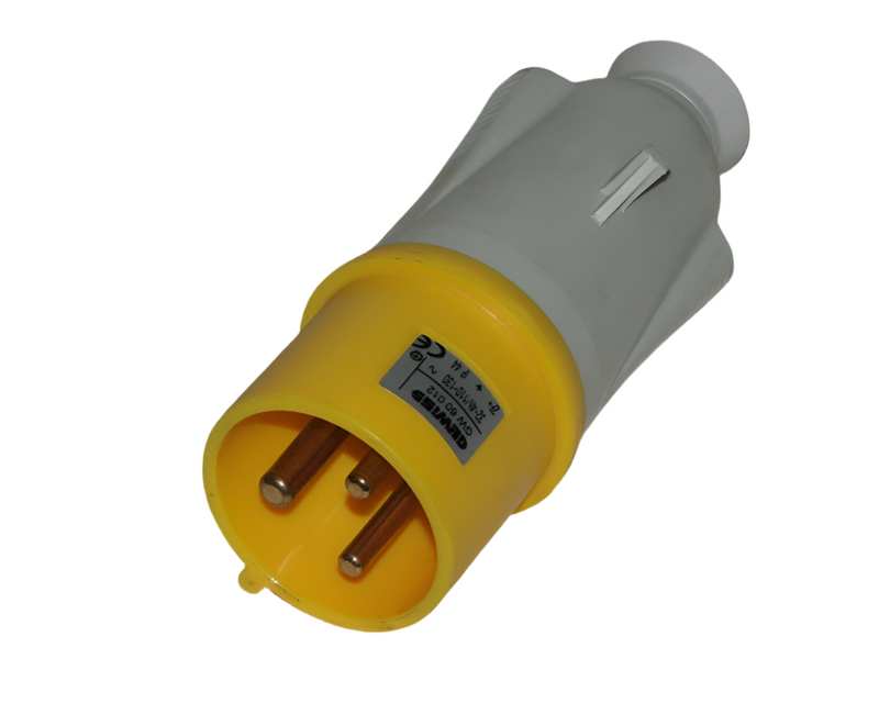 Plug 110V 3 Pin 32A Yellow Gw110/32/3P