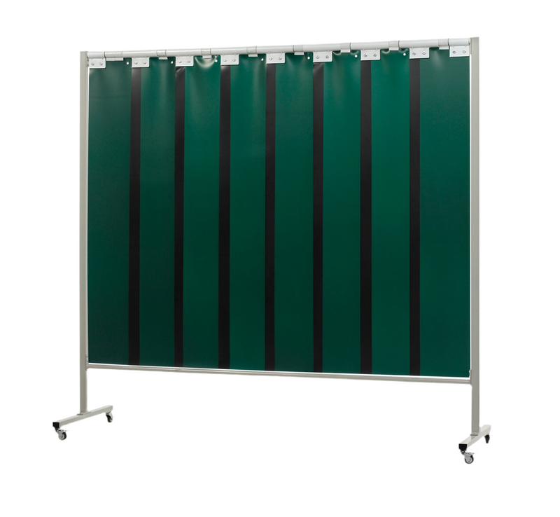 CEPRO Robusto Dark Green 6 Strip Welding Screen/Curtain 210 x 215cm H/Duty Frame 36.32.26 [0670]