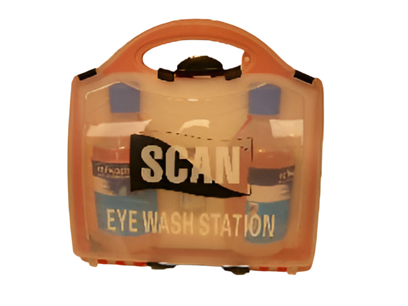 Eye Wash Station Inc. 2 x 500ml Salin Wash And 2 Eye Bandages