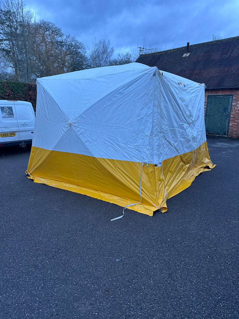 karsten tent for sale Used KARSTEN Tent 3M x 3M 2.5M high welders elephant tent [6018]
