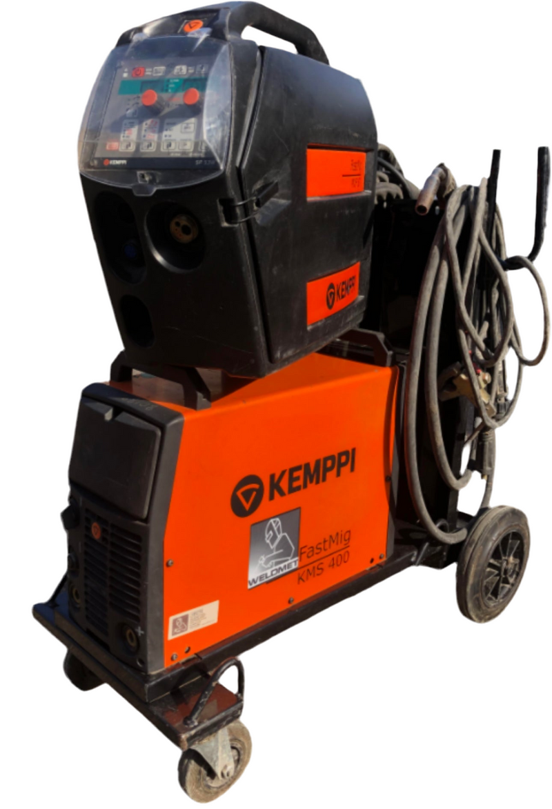 Used Kemppi Fastmig KMS400 With MXF67 Feeder SF53W Synergic Air Cooled MIG 400v [3717]