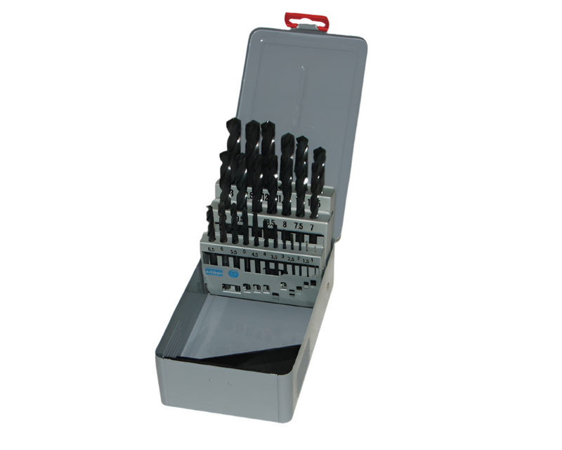 Drill Bit HSS Jobber Set 1.0mm - 13mm In Metal Case