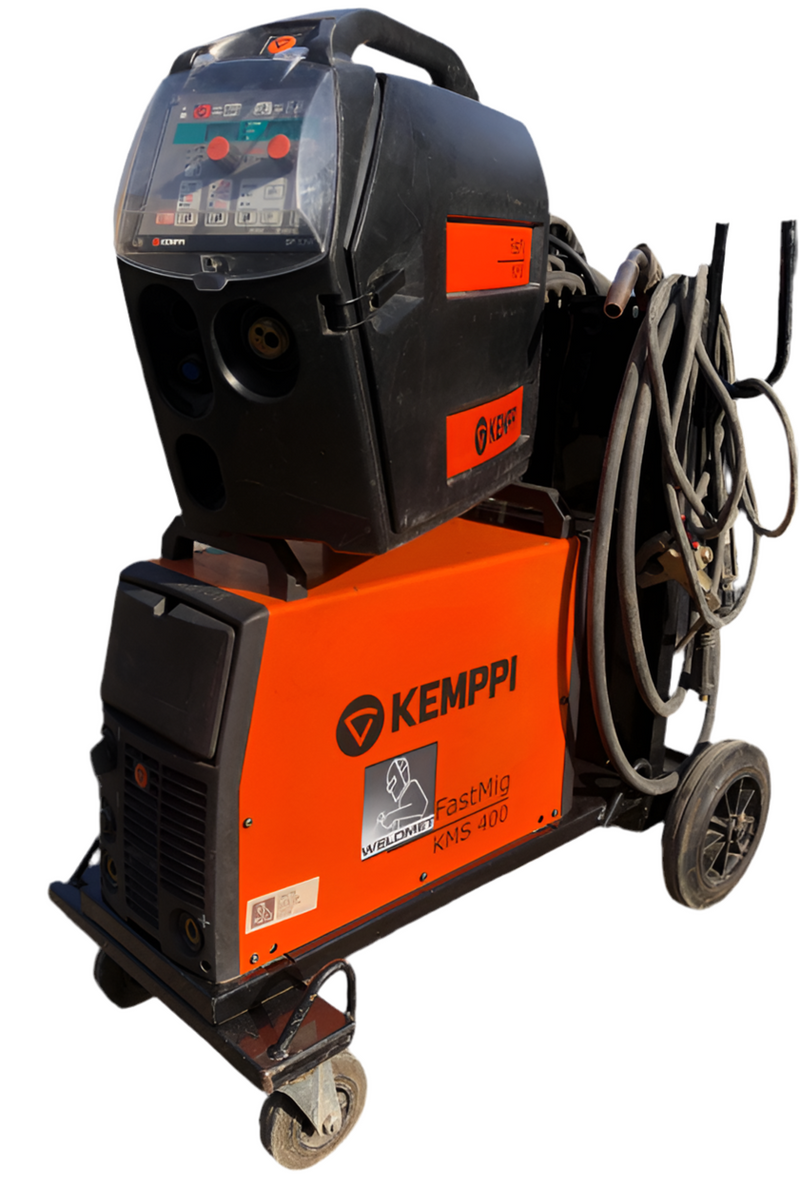 Hire Kemppi Fastmig KMS400 With MXF67 Feeder SF53W Synergic Air Cooled 5 Mtr Intercon Cable