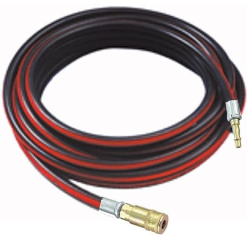 Air Line Extension 15m x 10mm Rubber Hose Fitted PCL XF Male And Female Quick Connectors