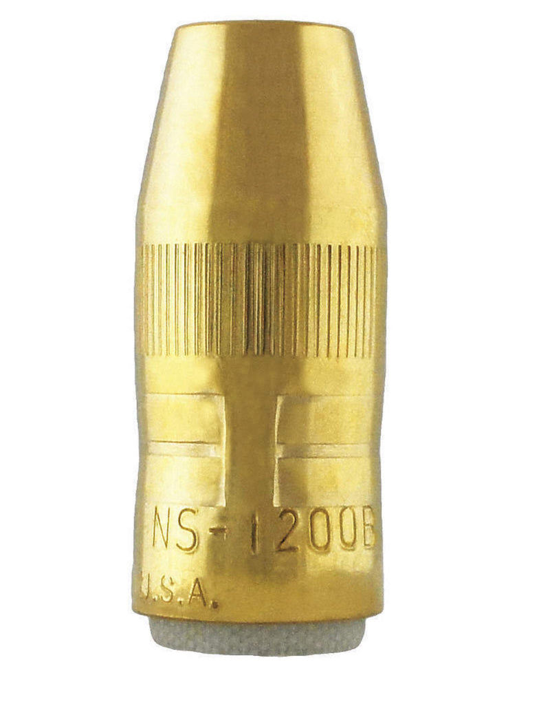 ITW Bernard NS-1200B 12mm x Flush Brass Nozzle Tapered Centerfire Small Air Cooled 2-300A [6657]