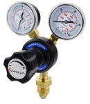 Regulator Single Stage 4 Bar Oxygen Vertical Entry Twin Gauge [1227]