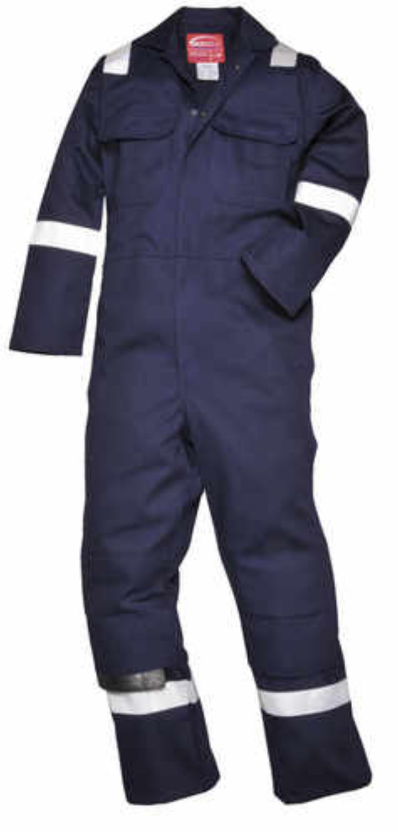 Bizweld Biz5 Iona Proban Navy Coverall With Hi-Vis Stripes 56-60 XXXX-Large [92071]