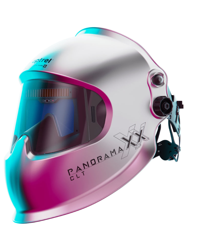 Optrel 1010.201 Panoramaxx CLT 2.0 Silver Reflective Paint Helmet With Lens [9909]