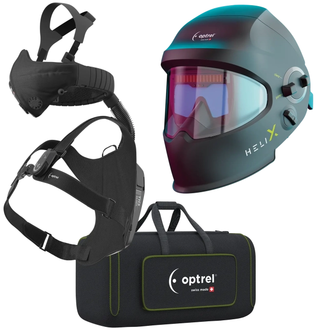 Optrel 4600.160 RTW Helix CLT Black c/w Swiss Air PAPR System With Control Panel [94063]